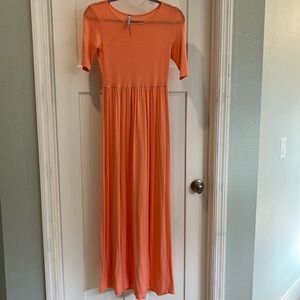 Azules Peach colored Maxi Dress